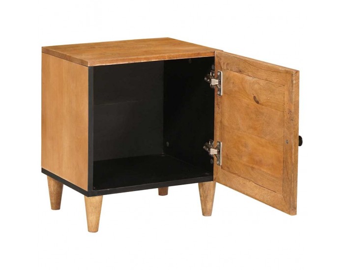 Sonata H Нощно шкафче Светлокафяво 40 x 33 x 46 см мангово дърво масив