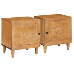 Sonata H Нощно шкафче 2 pcs Светлокафяво 40 x 33 x 46 см - Noptiere