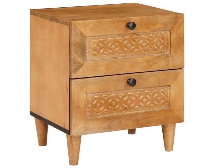 Sonata H Нощно шкафче с чекмедже 2 pcs Светлокафяво 40 x 33 x 46 см