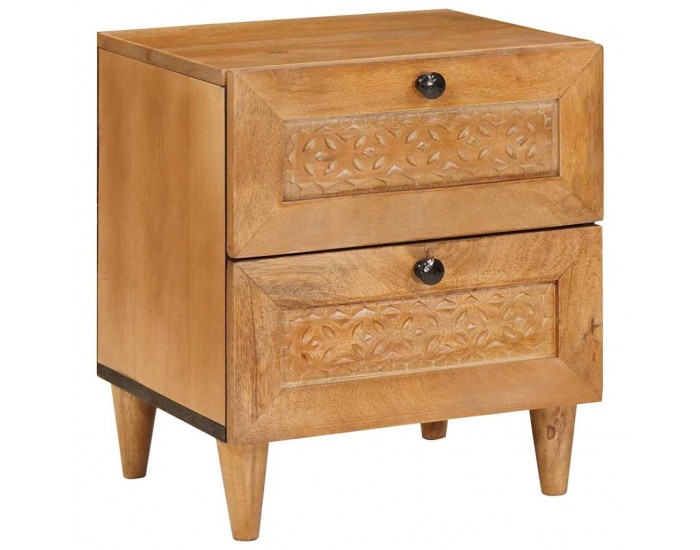 Sonata H Нощно шкафче с чекмедже 2 pcs Светлокафяво 40 x 33 x 46 см