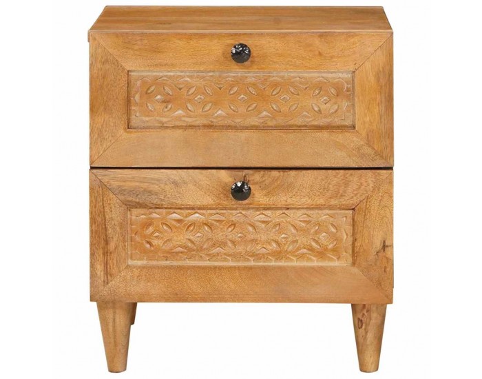 Sonata H Нощно шкафче с чекмедже 2 pcs Светлокафяво 40 x 33 x 46 см