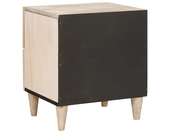 Sonata H Нощно шкафче Бежово 40 x 33 x 46 см мангово дърво масив