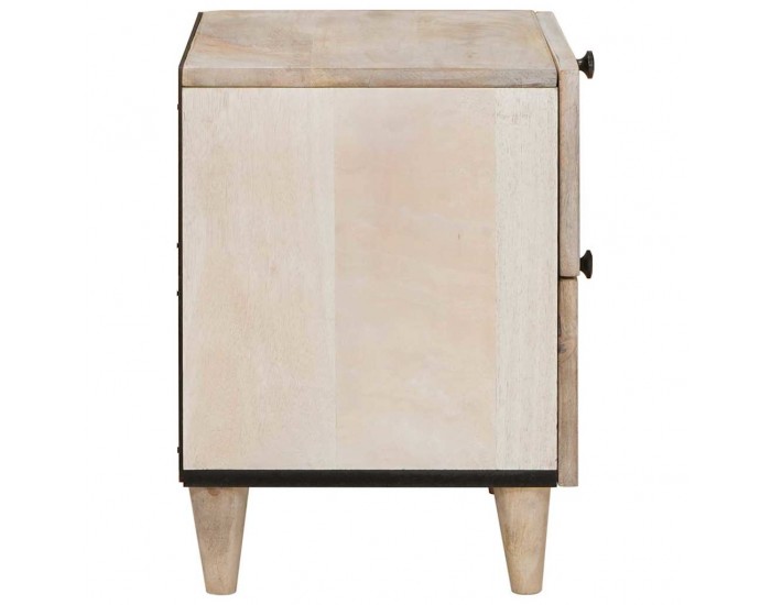 Sonata H Нощно шкафче 2 pcs Бежово 40 x 33 x 46 см мангово дърво масив