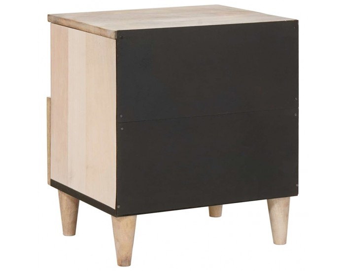 Sonata H Нощно шкафче Бежово 40 x 33 x 46 см мангово дърво масив