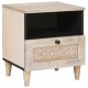 Sonata H Нощно шкафче 2 pcs Бежово 40 x 33 x 46 см мангово дърво масив