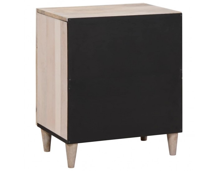 Sonata H Нощно шкафче с врата Бежово 50 x 33 x 60 см мангово дърво масив