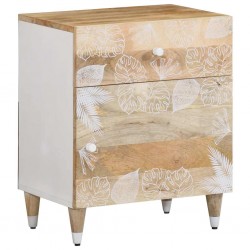 Sonata H Нощно шкафче 50x33x60 см мангово дърво масив - Noptiere