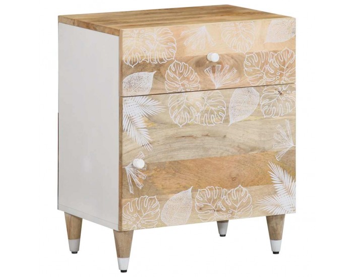 Sonata H Нощно шкафче 50x33x60 см мангово дърво масив