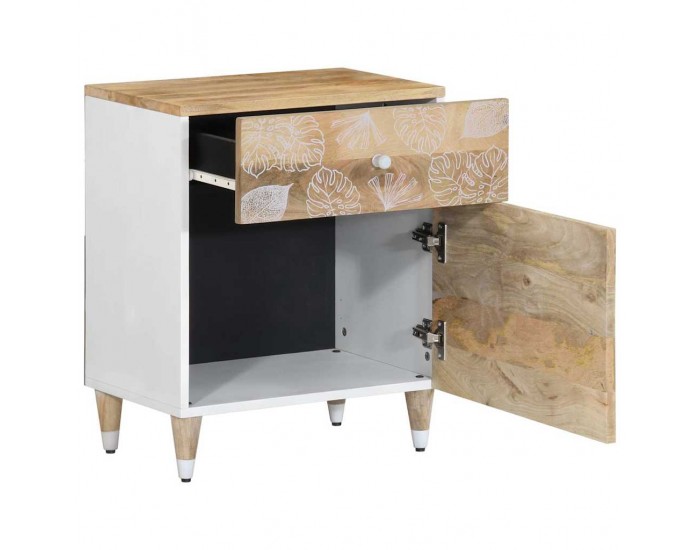 Sonata H Нощно шкафче 50x33x60 см мангово дърво масив