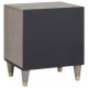 Sonata H Нощен шкаф с чекмедже Сив 40 x 33 x 46 см мангово дърво масив