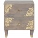 Sonata H Нощен шкаф 2 pcs Сив 40 x 33 x 46 см мангово дърво масив