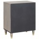 Sonata H Нощен шкаф с чекмедже Сив 50 x 33 x 62 см мангово дърво масив