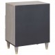 Sonata H Нощен шкаф с чекмедже Сив 50 x 33 x 62 см мангово дърво масив