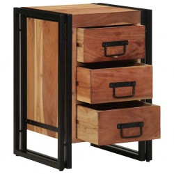 Sonata H Нощен шкаф Кафяво 40 x 40 x 59 см Акациево дърво масив - Noptiere