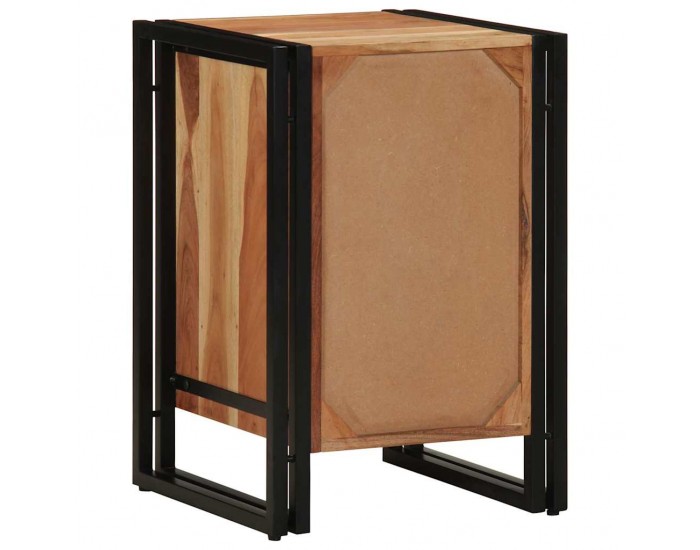 Sonata H Нощен шкаф Кафяво 40 x 40 x 59 см Акациево дърво масив
