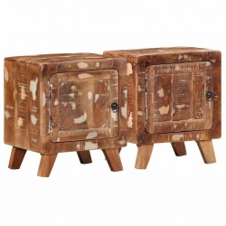 Sonata H Нощно шкафче 2 бр. 40x32x46 см Масивна дървесина Възстановена - Noptiere
