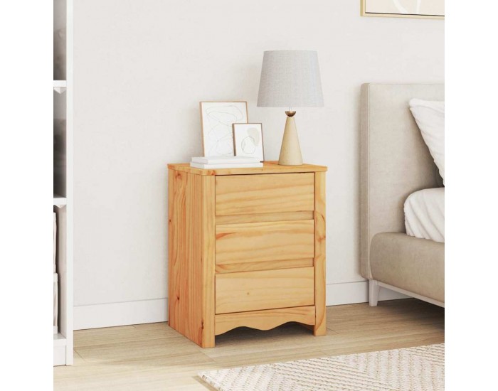 Sonata H Нощен шкаф Drammen Дъб 45 x 35 x 56 см Борово дърво масив