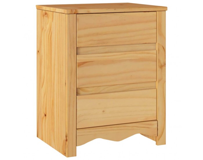Sonata H Нощен шкаф Drammen Дъб 45 x 35 x 56 см Борово дърво масив