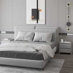 Sonata H Нощни шкафчета 2 бр сив сонома 45x34,5x44,5 см инженерно дърво - Noptiere