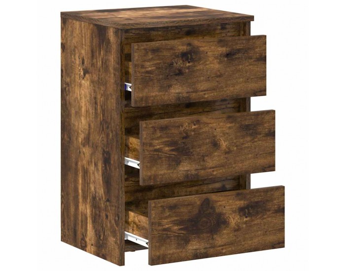 Sonata H Нощни шкафчета 2 бр опушен дъб 40x35x62,5 см инженерно дърво