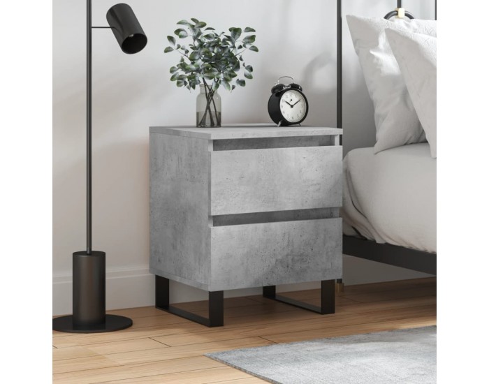 Sonata H Нощно шкафче бетонно сиво 40x35x50 см инженерно дърво