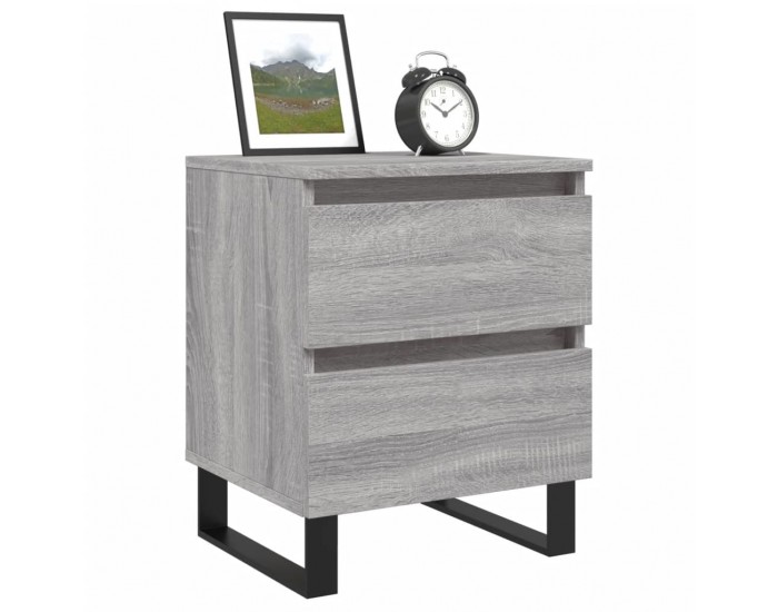 Sonata H Нощно шкафче сив сонома 40x35x50 см инженерно дърво