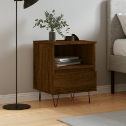 Sonata H Нощно шкафче кафяв дъб 40x35x50 см инженерно дърво - Noptiere