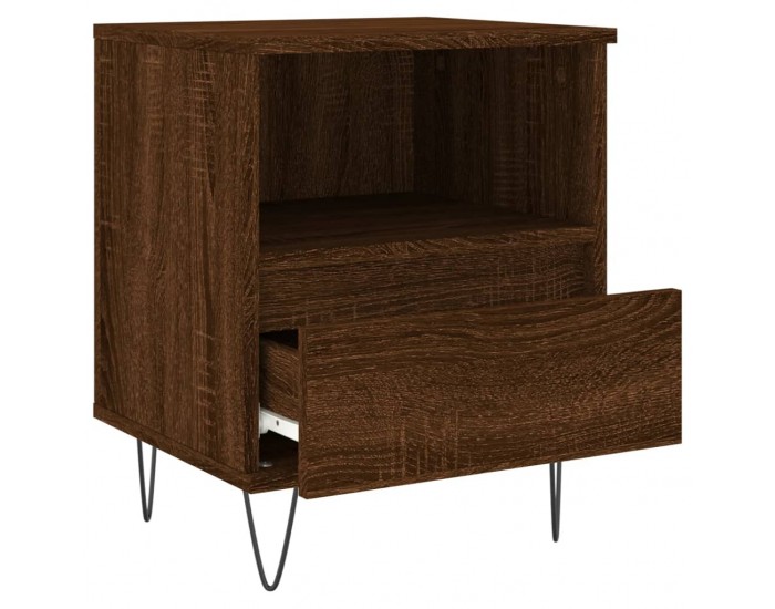 Sonata H Нощно шкафче кафяв дъб 40x35x50 см инженерно дърво