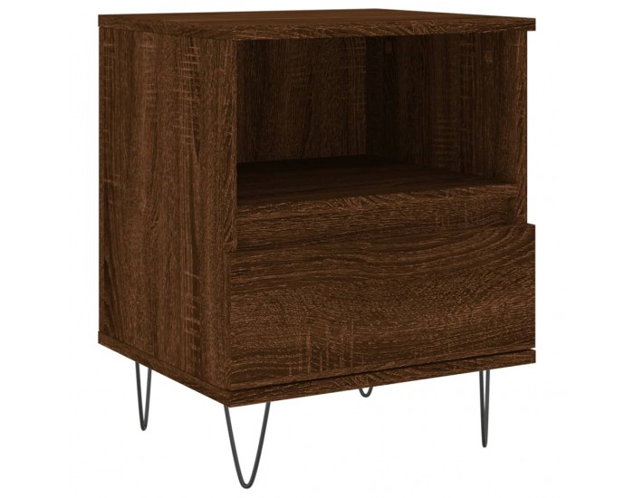 Sonata H Нощно шкафче кафяв дъб 40x35x50 см инженерно дърво
