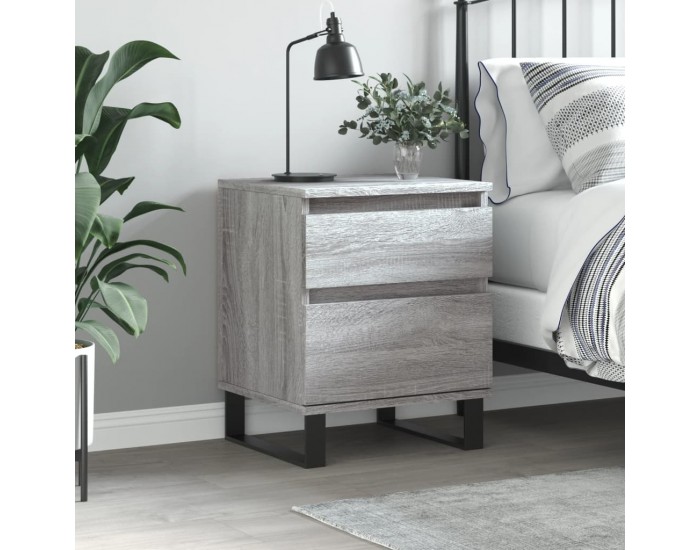 Sonata H Нощно шкафче сив сонома 40x35x50 см инженерно дърво