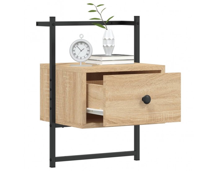Sonata H Нощно шкафче стенно сонома дъб 35x30x51 см инженерно дърво