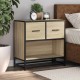 Sonata H Нощно шкафче Сонома дъб 60x31x60cm Изработена дървесина и метал