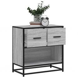 Sonata H Нощно шкафче Grey Sonoma 60x31x60 cm Обработено дърво и метал - Noptiere