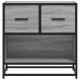 Sonata H Нощно шкафче Grey Sonoma 60x31x60 cm Обработено дърво и метал