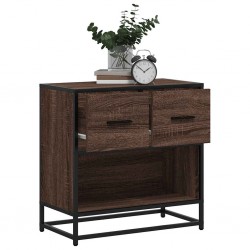 Sonata H Нощно шкафче Кафяв дъб 60x31x60 cm Изработена дървесина и метал - Noptiere