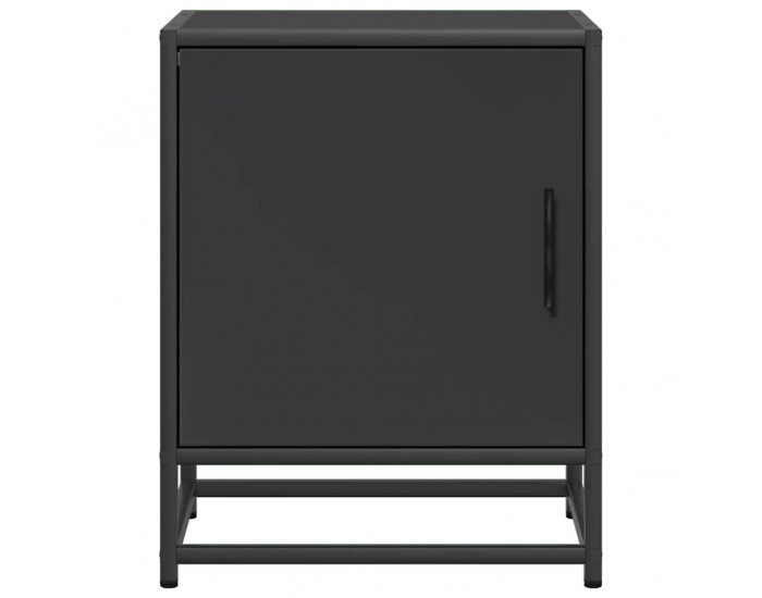 Sonata HL Нощно шкафче черно 40x31x50 cm Изработена дървесина и метал