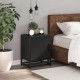 Sonata HL Нощно шкафче черно 40x31x50 cm Изработена дървесина и метал