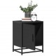 Sonata HL Нощно шкафче черно 40x31x50 cm Изработена дървесина и метал