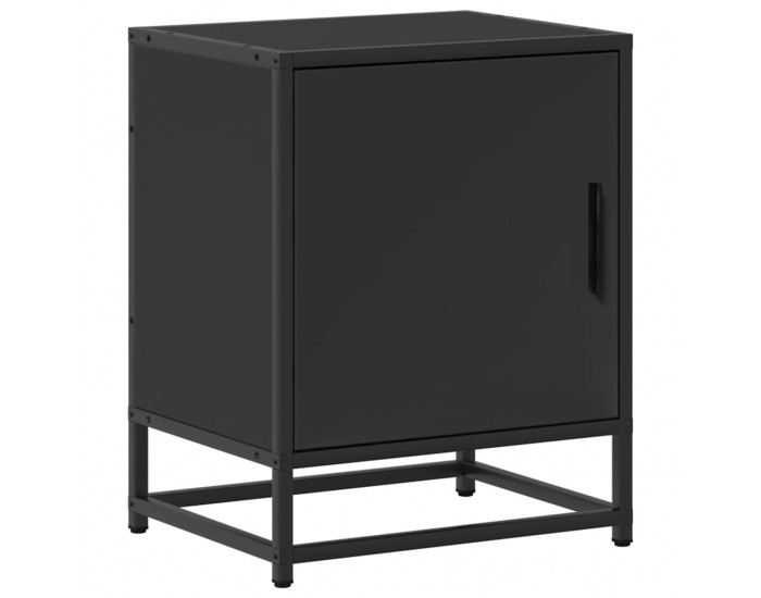 Sonata HL Нощно шкафче черно 40x31x50 cm Изработена дървесина и метал