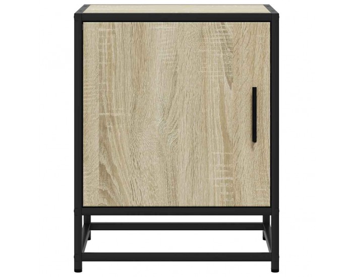 Sonata H Нощно шкафче Сонома дъб 40x31x50cm Изработена дървесина и метал