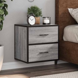 Sonata H Стенно нощно шкафче Grey Sonoma 40x31x39,5 cm - Noptiere