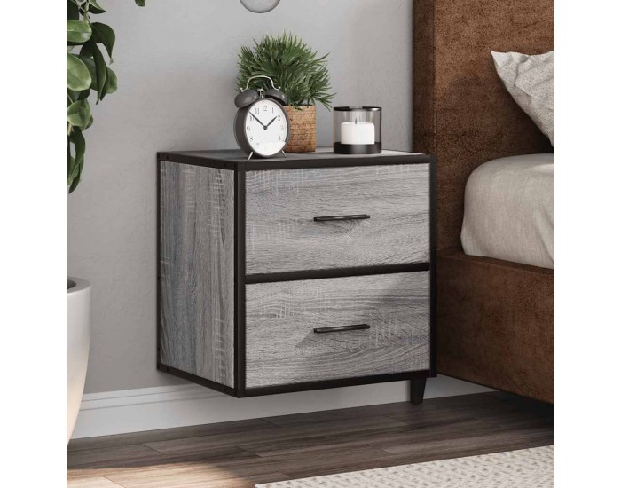 Sonata H Стенно нощно шкафче Grey Sonoma 40x31x39,5 cm