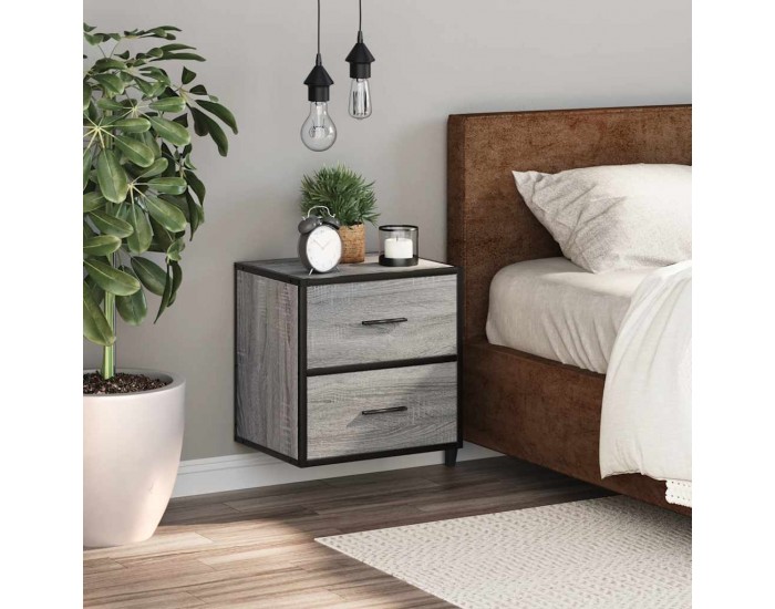 Sonata H Стенно нощно шкафче Grey Sonoma 40x31x39,5 cm