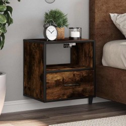 Sonata H Стенно нощно шкафче опушен дъб 40x31x39,5 cm - Noptiere