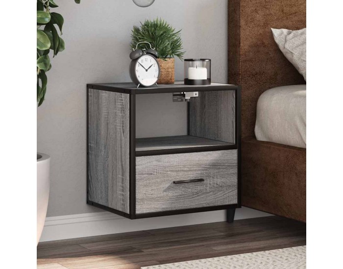 Sonata H Стенно нощно шкафче Grey Sonoma 40x31x39,5 cm
