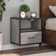Sonata H Стенно нощно шкафче Grey Sonoma 40x31x39,5 cm