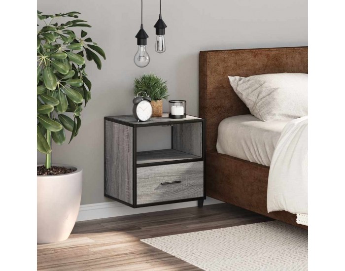 Sonata H Стенно нощно шкафче Grey Sonoma 40x31x39,5 cm