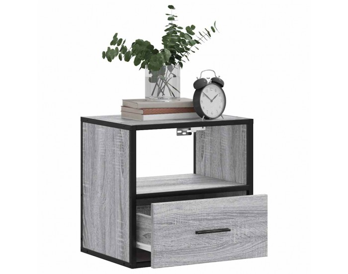 Sonata H Стенно нощно шкафче Grey Sonoma 40x31x39,5 cm