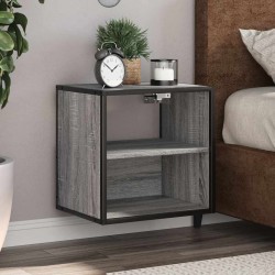 Sonata H Стенно нощно шкафче Grey Sonoma 40x31x39,5 cm - Noptiere