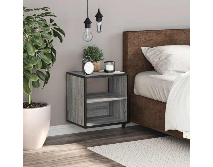 Sonata H Стенно нощно шкафче Grey Sonoma 40x31x39,5 cm